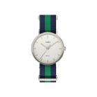 Timex Weekender Fairfield Mens Blue Green Stripe Fabric Strap Watch