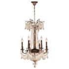 Winchester Collection 9 Light Antique Bronze Finish And Crystal Chandelier