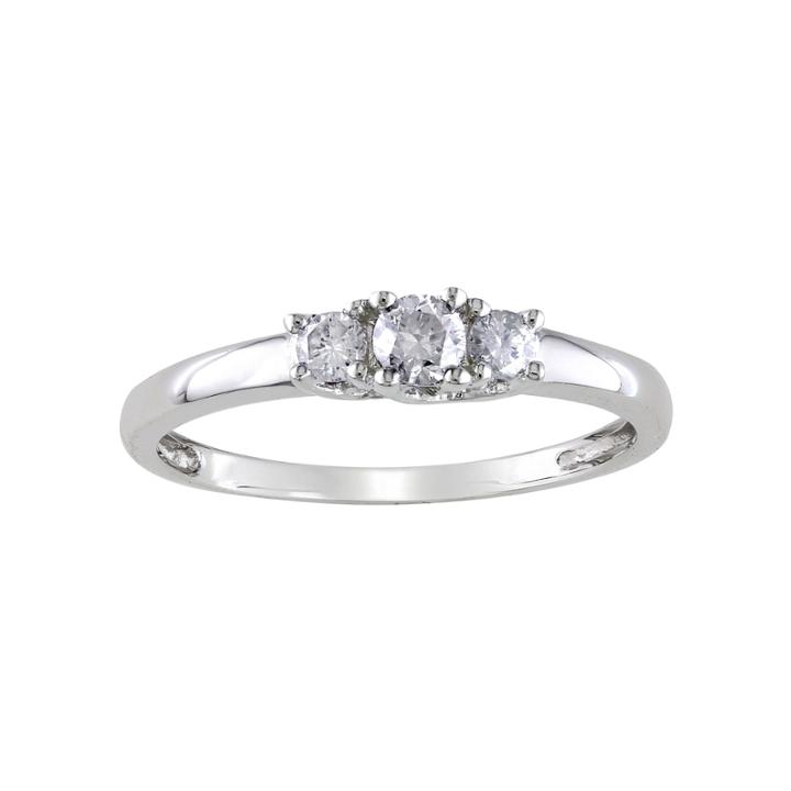 1/4 Ct. T.w. 3-stone Diamond Ring