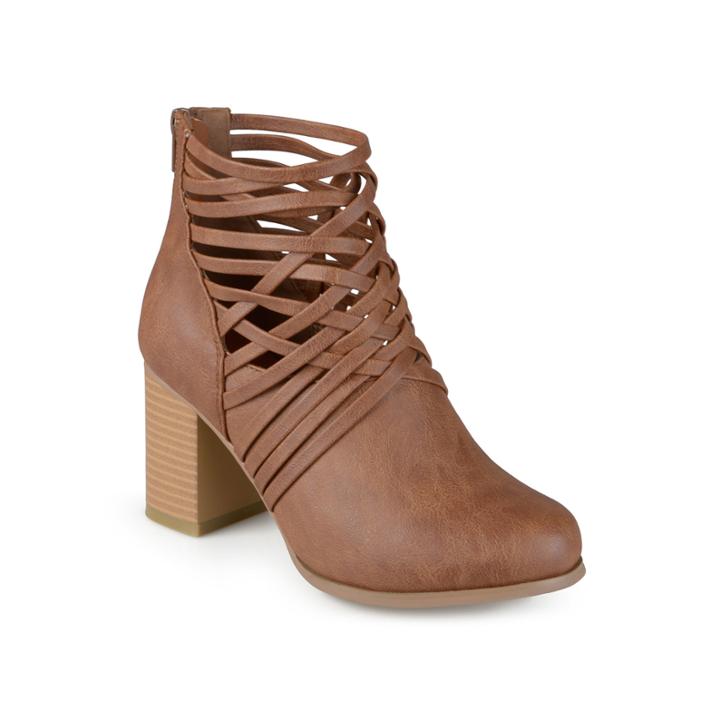 Journee Collection Alicia Open Strap Ankle Booties