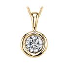 Sirena 1/8 Ct. T.w. Diamond 14k Yellow Gold Pendant Necklace