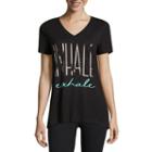 Xersion Short Sleeve Crew Neck T-shirt-womens Petite