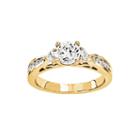 3/4 Ct. T.w. Diamond 14k Yellow Gold 3-stone Ring