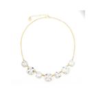 Monet Crystal Gold-tone Collar Necklace