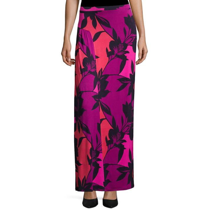 Worthington Side Pleat Knit Maxi Skirt - Petite