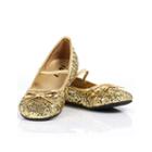 Green Sparkle Flat Shoes Child