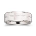 Tungsten Ring, Mens 8mm Groove Center Band