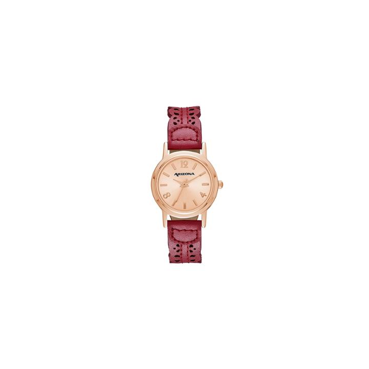 Arizona Womens Red Strap Watch-fmdarz142