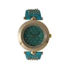 Olivia Pratt Womens Green Strap Watch-14703mint