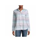 A.n.a Long Sleeve Y Neck Woven Stripe Blouse-talls
