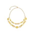 Gloria Vanderbilt Womens Yellow Collar Necklace