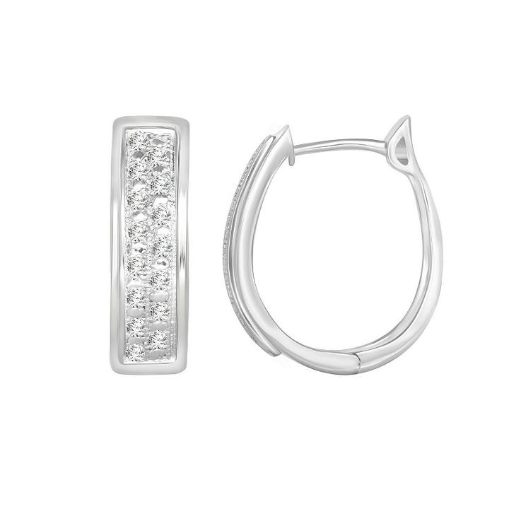 1/10 Ct. T.w. Genuine White Diamond Earring Sets