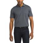 Van Heusen Short Sleeve Stripe Knit Polo Shirt