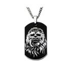 Star Wars Chewbacca Mens Stainless Steel Dog Tag Pendant Necklace