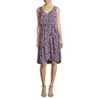 A.n.a Sleeveless Floral Fit & Flare Dress