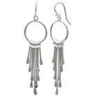 Silver Reflections Silver Plated Paddle Pure Silver Over Brass Oblong Drop Earrings