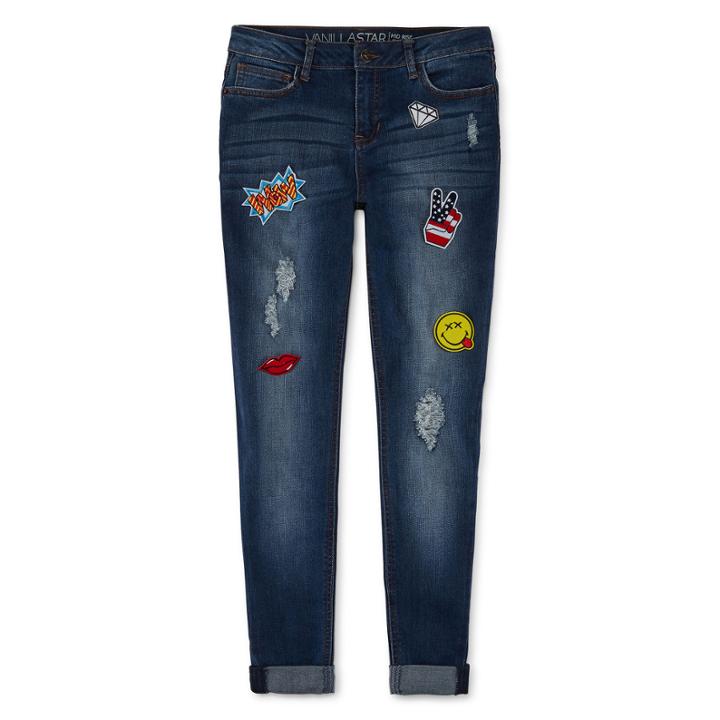 Vanilla Star Do It Yourself Patch Skinny Jeans-juniors