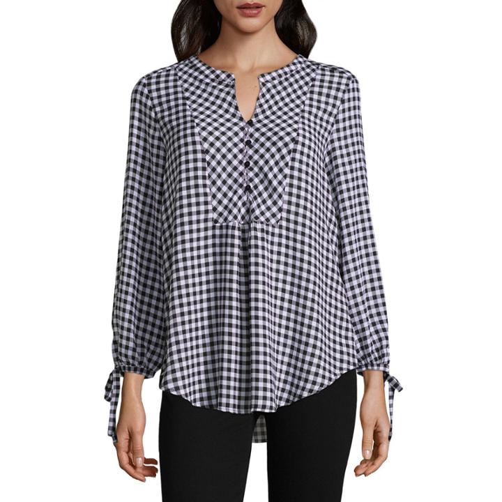 Liz Claiborne Peasant Blouse- Talls