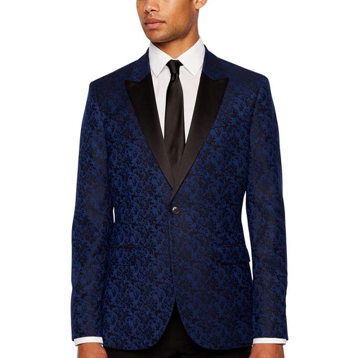 Jf J.ferrar Special Occasion Classic Fit Floral Sport Coat