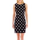 Alyx Sleeveless Polka Dot Sheath Dress