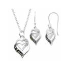 Sparkle Allure Le Vieux 2-pc. Marcasite Silver Over Brass Jewelry Set