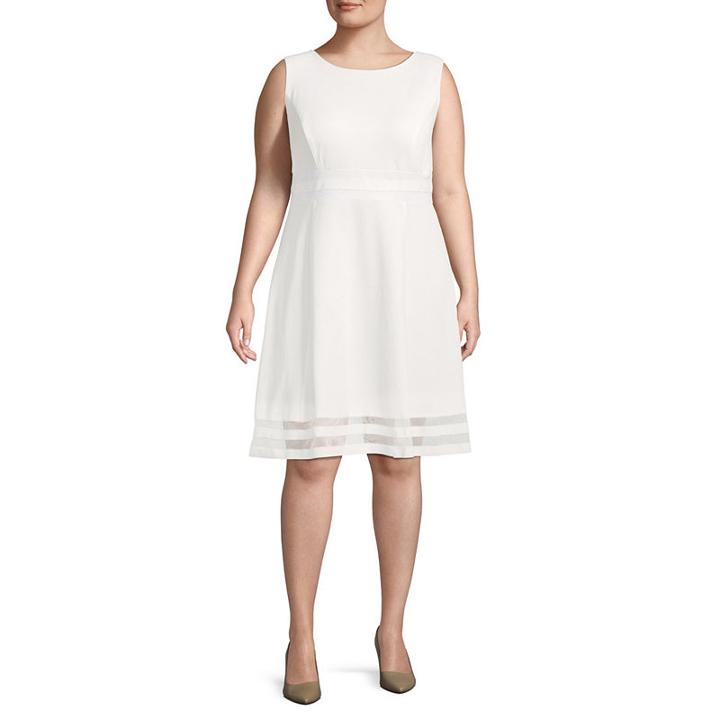 R & K Originals Sleeveless Fit & Flare Dress - Plus