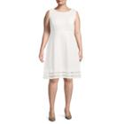 R & K Originals Sleeveless Fit & Flare Dress - Plus