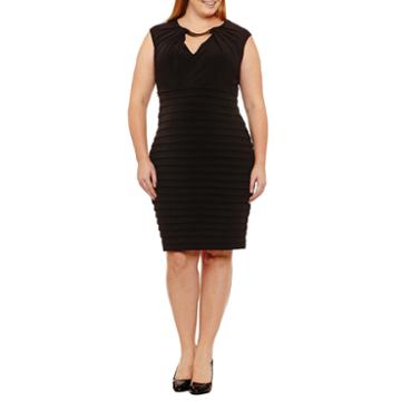 Maggy London Intl Sleeveless Embellished Sheath Dress-plus