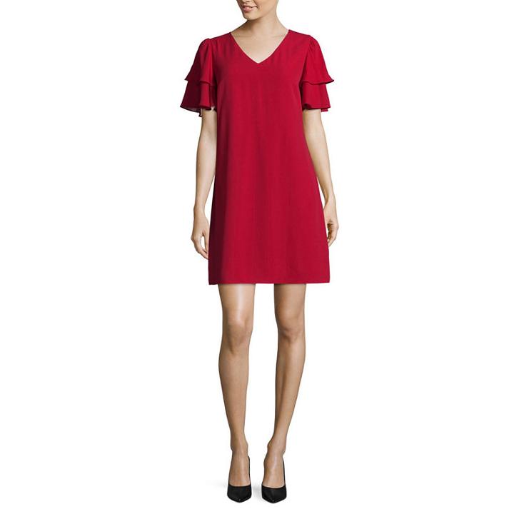 Worthington 3/4 Sleeve Floral Sheath Dress - Tall