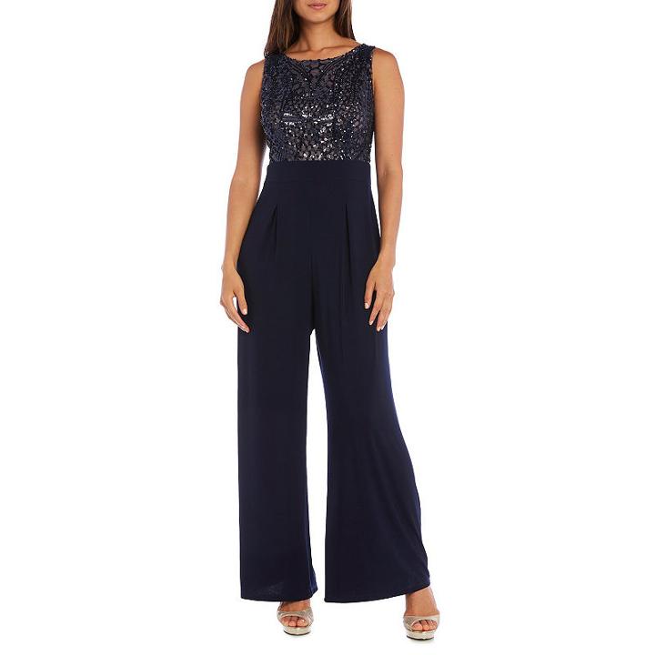 R & M Richards Sequin Jumpsuit