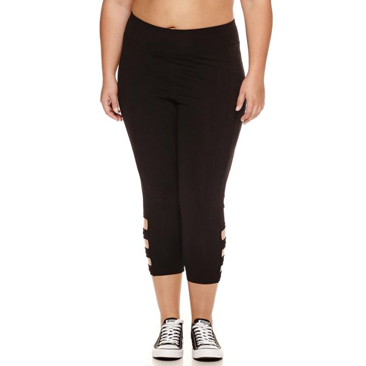 Flirtitude Capri Leggings-juniors Plus