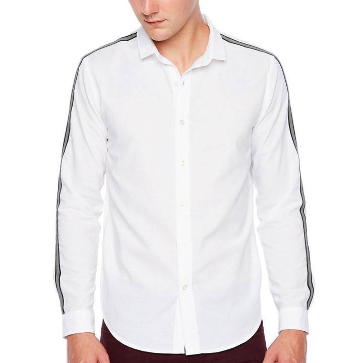 Jf J.ferrar Long Sleeve Button-front Shirt