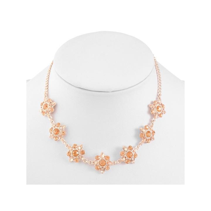Monet Jewelry Womens Orange Choker Necklace
