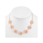 Monet Jewelry Womens Orange Choker Necklace