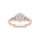 5/8 Ct. T.w. Diamond 14k Rose Gold Engagement Ring