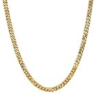 14k Gold Solid Curb 18 Inch Chain Necklace
