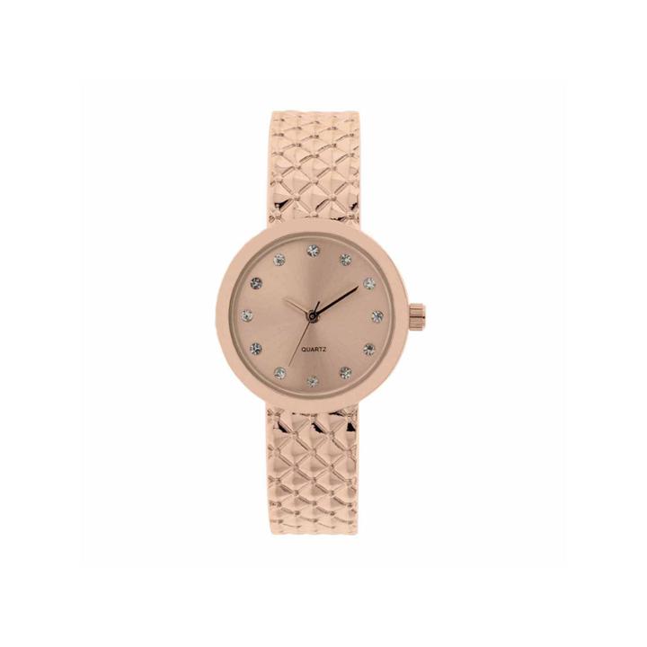 Mixit Womens Rose Goldtone Bangle Watch-jcp2974rg