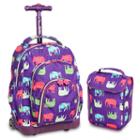 J World Lollipop Wheeled Backpack & Lunch Bag Set