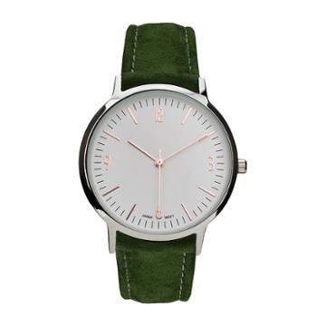 Geneva Platinum Womens Green Strap Watch-10113