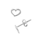 Itsy Bitsy&trade; Sterling Silver Cutout Heart Stud Earrings