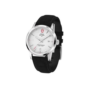 Swiss Military By Charmex Officer Mens Black Strap Watch-78346 4 B