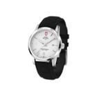 Swiss Military By Charmex Officer Mens Black Strap Watch-78346 4 B