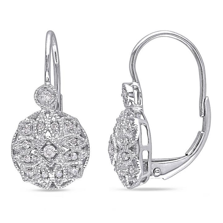1/8 Ct. T.w. Genuine White Diamond 14k Gold Ear Cuffs