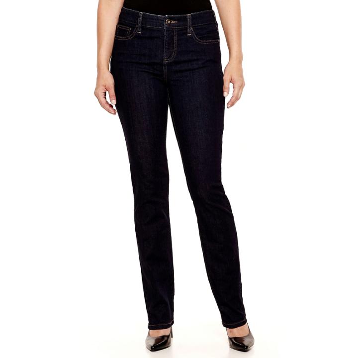 St. John's Bay Secretly Slender Straight-leg Jeans- Petites