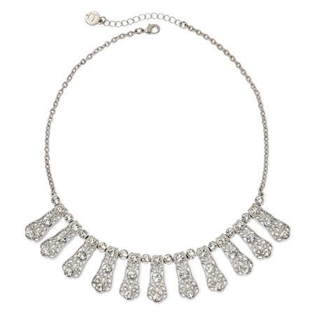 Liz Claiborne Crystal Milgrain Shower Necklace