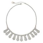 Liz Claiborne Crystal Milgrain Shower Necklace