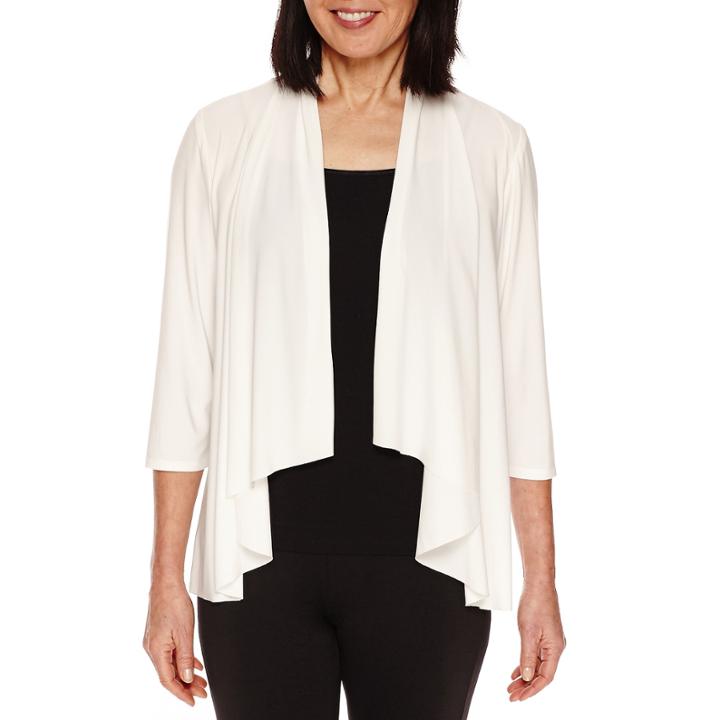 R & M Richards 3/4 Sleeve Knit Shrug