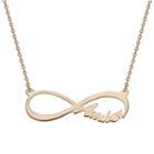 Womens 14k Gold Over Silver Infinity Pendant Necklace
