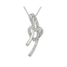 1/8 Ct. T.w. Diamond Sterling Silver Heart Pendant Necklace