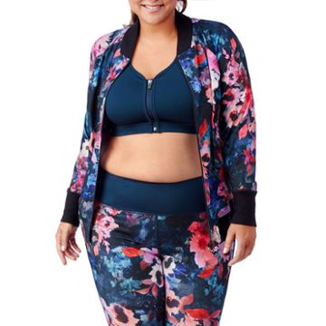 Rainbeau Curves Morgan Print Bomber - Plus
